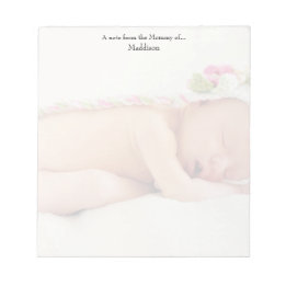 Bloco De Notas "Nota da Mamãe de", Foto personalizada