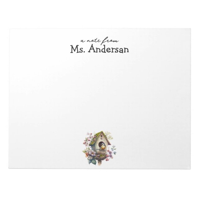 Bloco De Notas Nota de aninho de Cuco do Notepad (Frente)