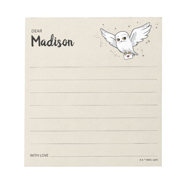 Bloco De Notas Nota de Cápsula do Tempo para Chá de Bebê do HARRY (Frente)