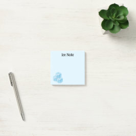Bloco De Notas Nota de gelo azul