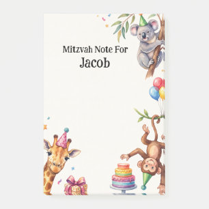 Bloco De Notas Nota de Menina Judia Bar Mitzvah