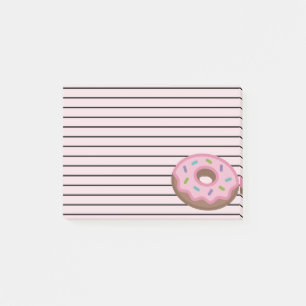 Bloco De Notas Nota de post-it bonito da rosquinha