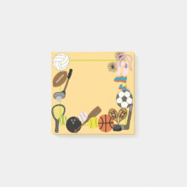 Bloco De Notas Nota de posto desportivo