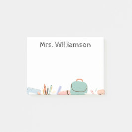 Bloco De Notas Nota Do Posto Do Professor