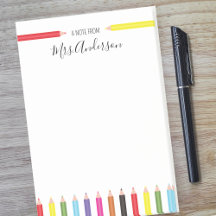 Nota do Professor Lápis Arco-íris