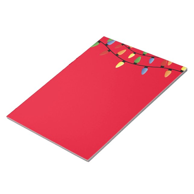 Bloco De Notas Nota Luzes de Natal Pad (Inclinado)