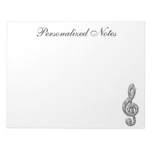 Bloco De Notas Nota Musical Diamantada Glitzy Personalizada