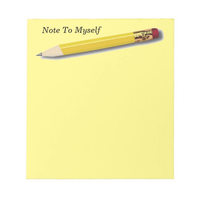 Bloco De Notas Nota Para Mim Próprio (Frente)