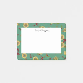 Bloco De Notas Nota personalizada de Posto Girassol, faça acontec