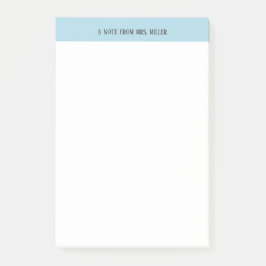 Bloco De Notas Nota personalizada do professor