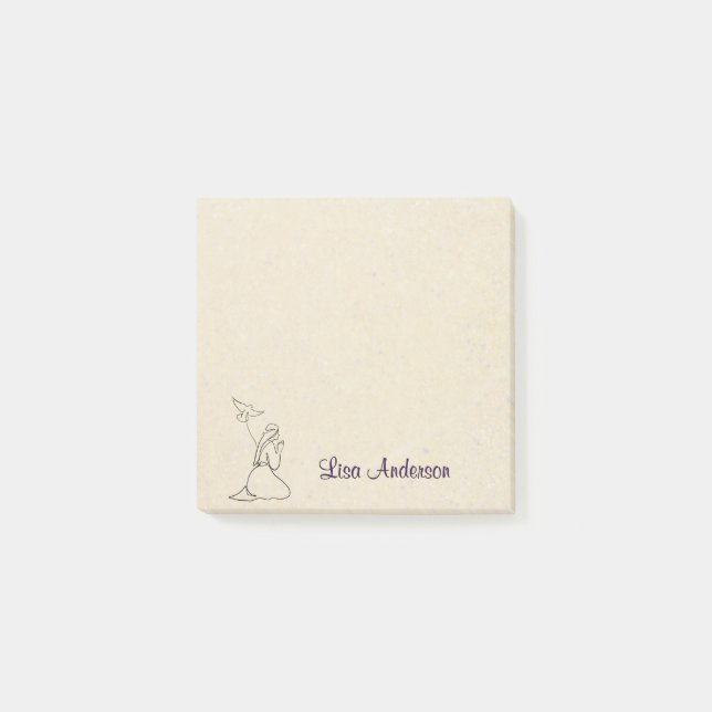 Bloco De Notas Nota Personalizada Postando Notas (Frente)