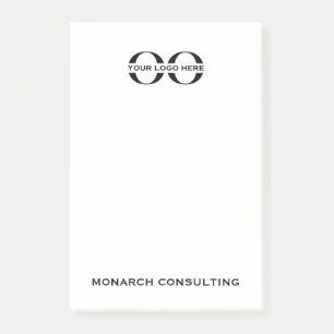 Bloco De Notas Nota Postada 4x6 com marca com o logotipo da empre