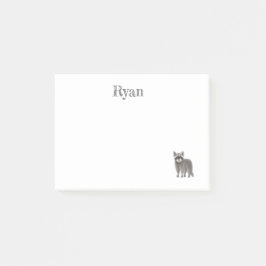 Bloco De Notas Nota Postada de Cute Racoon