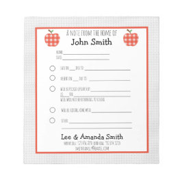 Bloco De Notas Nota sobre a Escola de Apple da Xadrez Vermelha