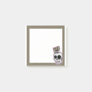 Bloco De Notas Nota Zombie fora de ordem