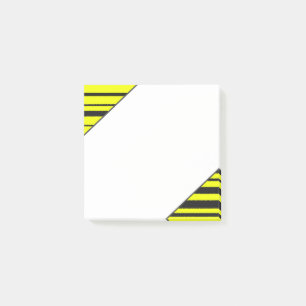 Bloco De Notas Notas Abelha-Inspiradas amarelas/pretas simples