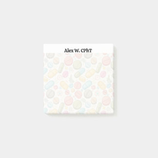 Bloco De Notas Notas adesivas 3x3 Personalizadas do Boho Pharmacy