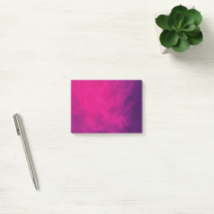 Bloco De Notas Notas adesivas com gradiente Neon Rosa Personaliza