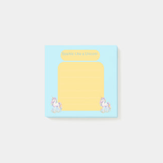 Bloco De Notas Notas Adesivas Cute Sparkle Like a Unicorn Pastel