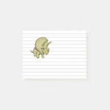 Notas Adesivas Cute Triceratops