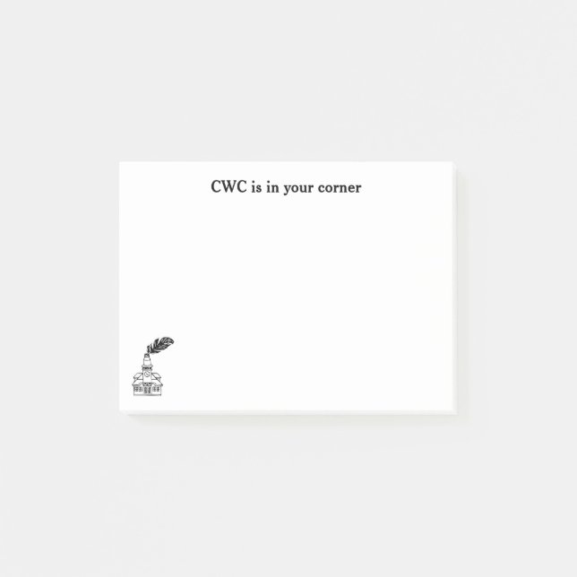 Bloco De Notas Notas Adesivas CWC (Frente)