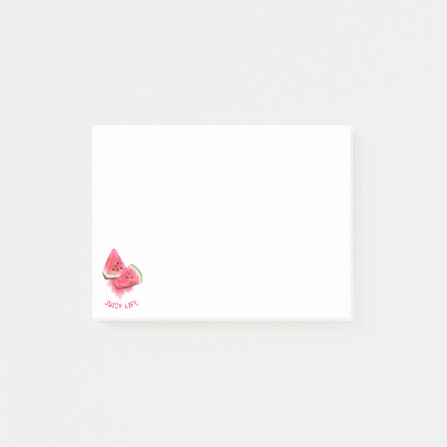 Bloco De Notas Notas adesivas da melancia doce - Texto personaliz (Frente)