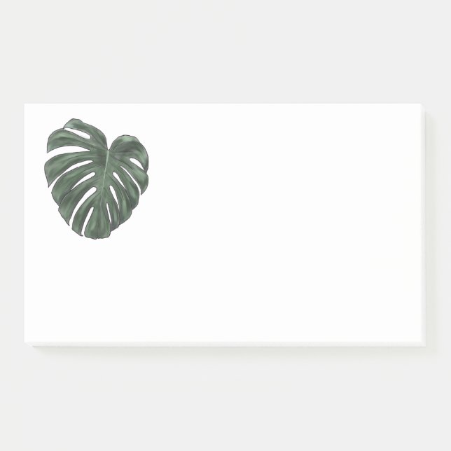 Bloco De Notas Notas adesivas da Monstera (Frente)