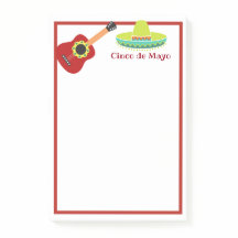 Notas adesivas de celebração do Cinco de Mayo