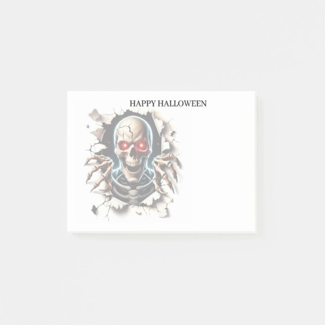 Bloco De Notas Notas adesivas de Halloween (Frente)
