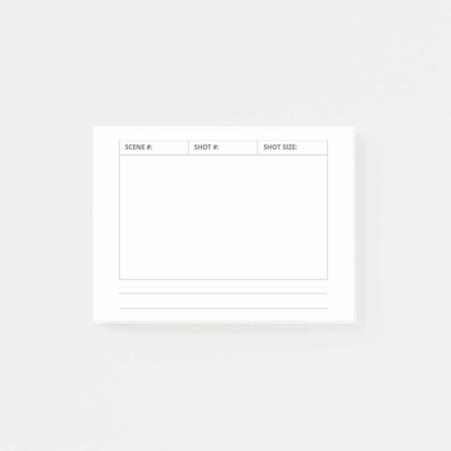 Bloco De Notas Notas adesivas de storyboard (Frente)