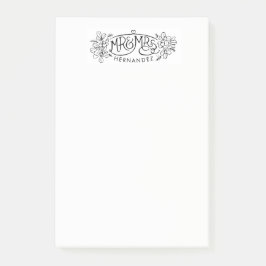 Bloco De Notas Notas adesivas decorativas recém-casadas