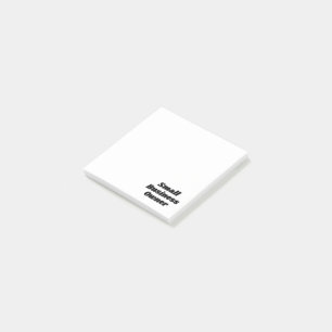 Bloco De Notas Notas adesivas do proprietário de pequenas empresa