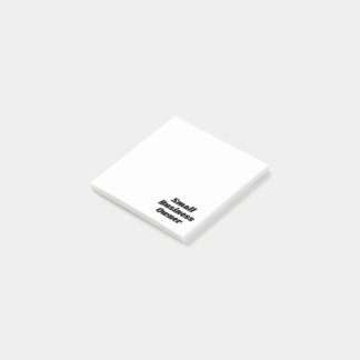 Bloco De Notas Notas adesivas do proprietário de pequenas empresa