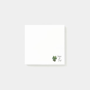 Bloco De Notas Notas Adesivas Flor de Watermelon Pepperomia
