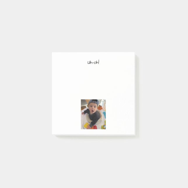 BLOCO DE NOTAS NOTAS ADESIVAS PERSONALIZADAS COM FOTO (Frente)