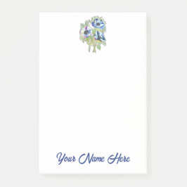 Bloco De Notas Notas Adesivas Personalizadas com Gráfico Floral