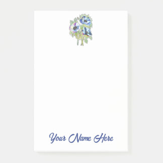 Bloco De Notas Notas Adesivas Personalizadas com Gráfico Floral