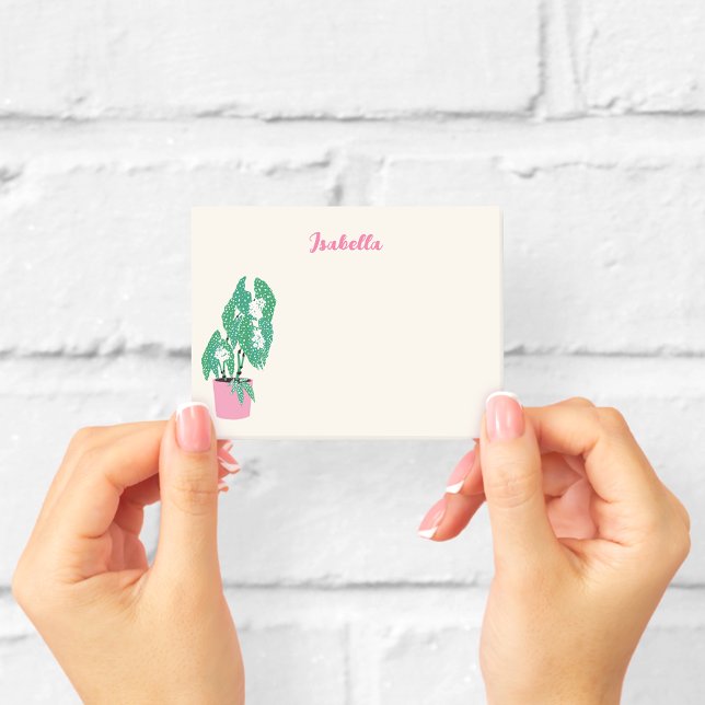 Bloco De Notas Notas Adesivas Personalizadas de Plantas de Casa (Criador carregado)