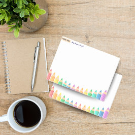 Bloco De Notas Notas Adesivas Personalizadas para Professores – L