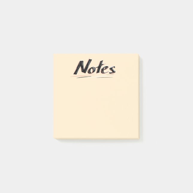 Bloco De Notas Notas Adesivas Simples Econômicas (Frente)
