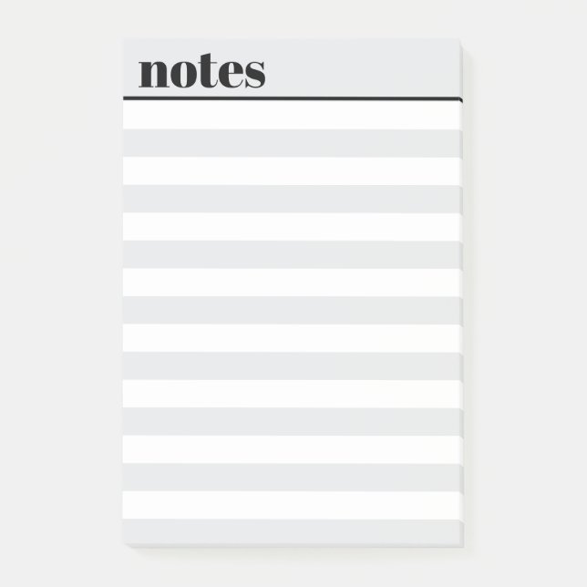 Bloco De Notas Notas Adesivas Simples Personalizadas Mínimas, 10  (Frente)