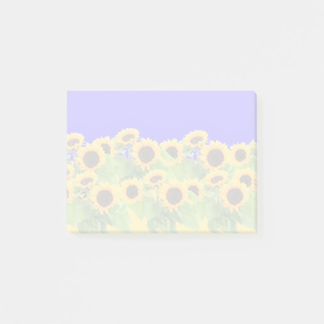 Bloco De Notas Notas adesivas Sunflowers Post-it® (Frente)