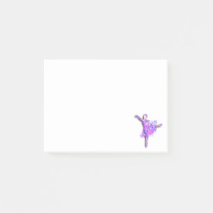 Bloco De Notas Notas Adhesivas® Bailarina Dançarina de Ballet