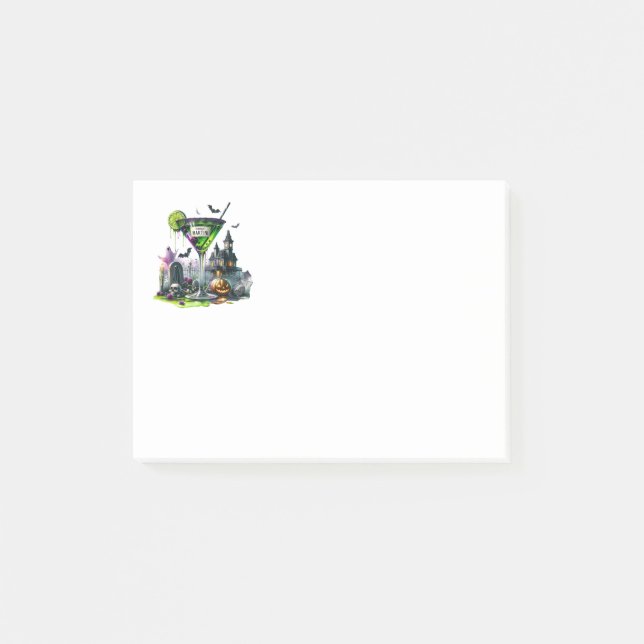 Bloco De Notas Notas Adhesivas de Halloween (Frente)