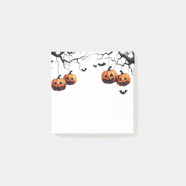 Bloco De Notas Notas Adhesivas de Halloween (Frente)