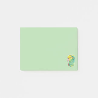 Bloco De Notas Notas Adhesivas® de Papagaio com Aquarela Capricho