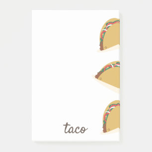 Bloco De Notas Notas Adhesivas de Restaurante de Tacos Mexicanos
