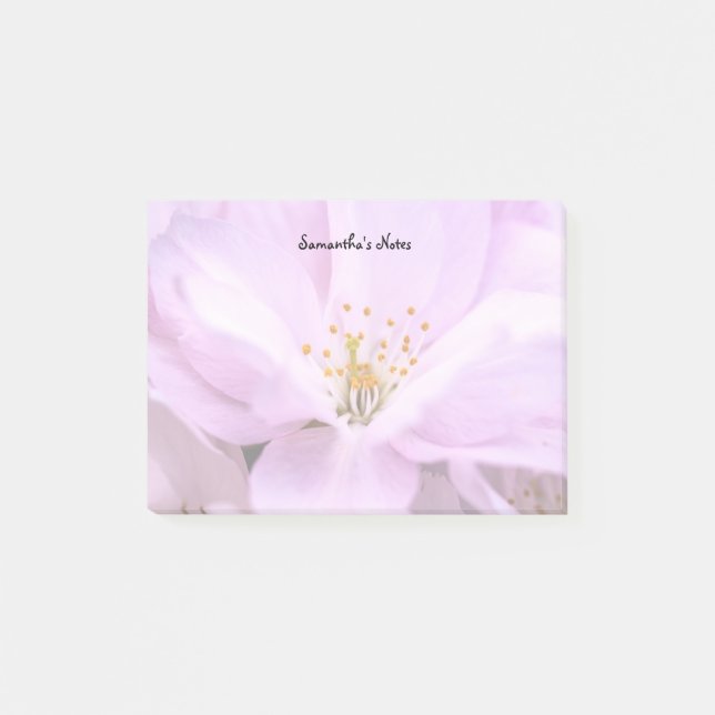 Bloco De Notas Notas Adhesivas Flor de Cerejeira (Frente)