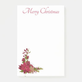 Bloco De Notas Notas Adhesivas Flor de Natal
