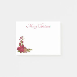 Bloco De Notas Notas Adhesivas Flor de Natal